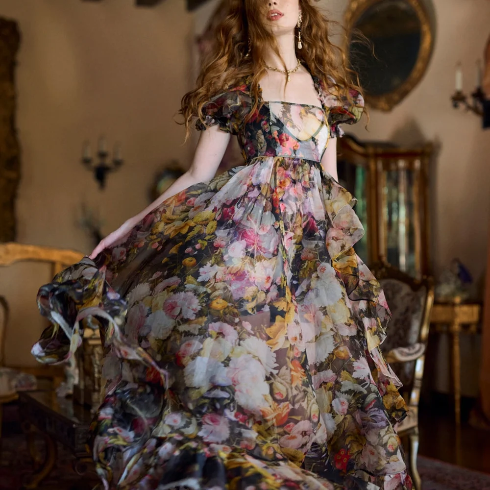 Selkie Multicolor Floral Maxi Dress - Picture 2 of 11